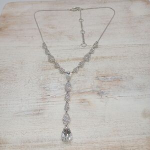 Givenchy Silver-tone Crystal Necklace